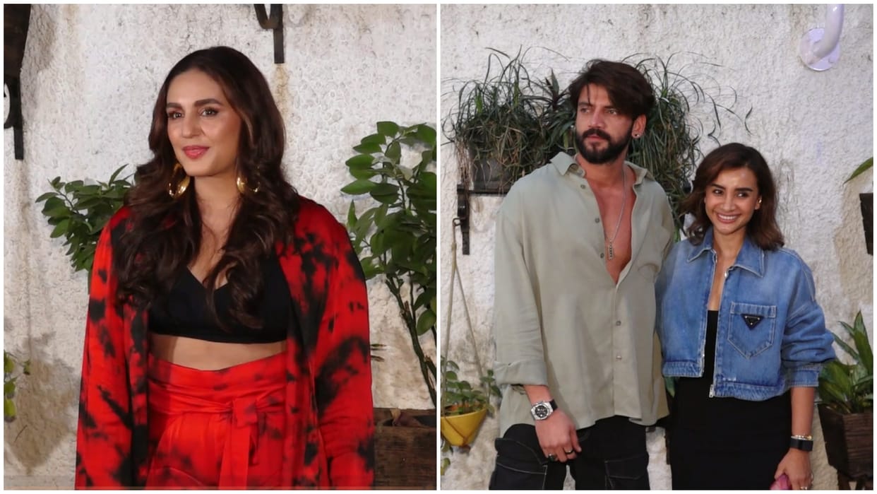 Huma Qureshi Dibyendu Bhattacharya Amit Sial Sohum Shah Patralekha At The Screening Of Maharani 3