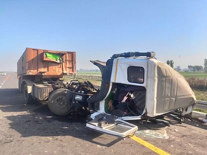 Purvanchal expressway road accident one died and driver injured in Mau