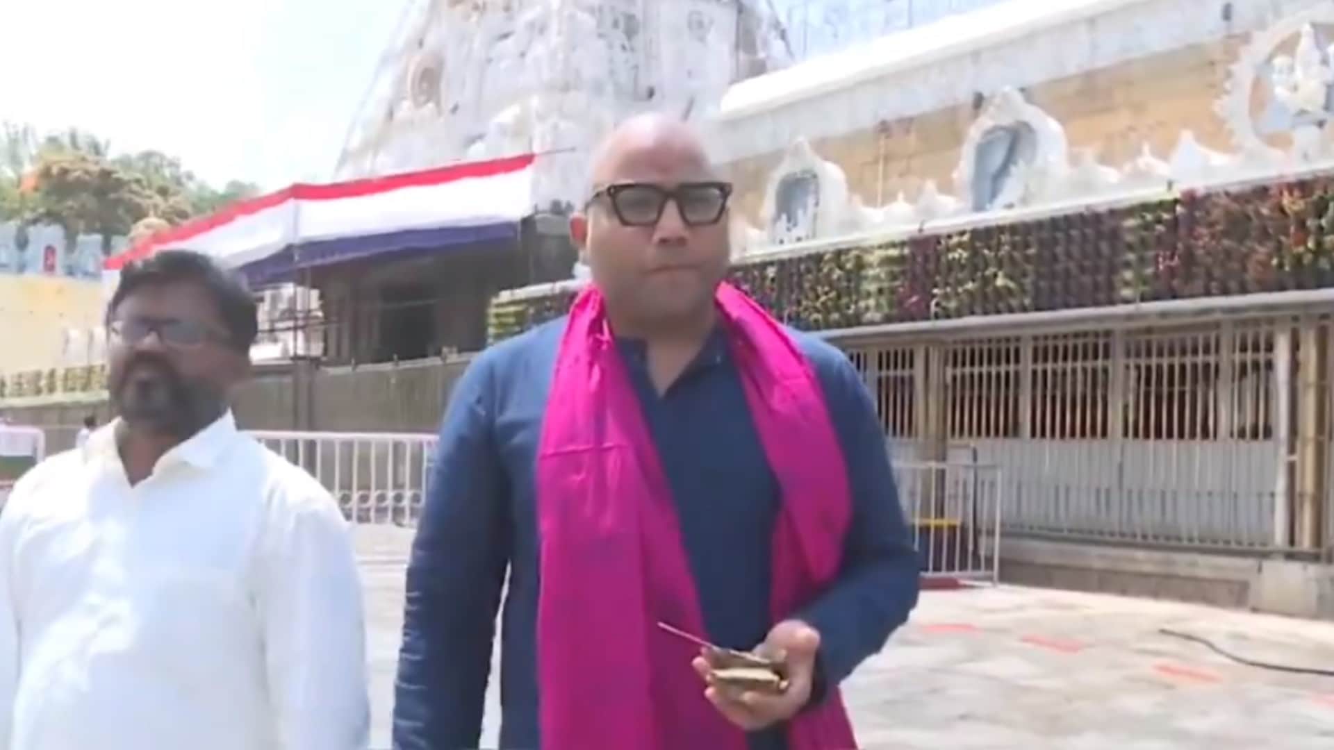 Animal director Sandeep Reddy Vanga goes bald in Tirumala Temple Prayers Ahead Of Prabhas Starrer Spirit