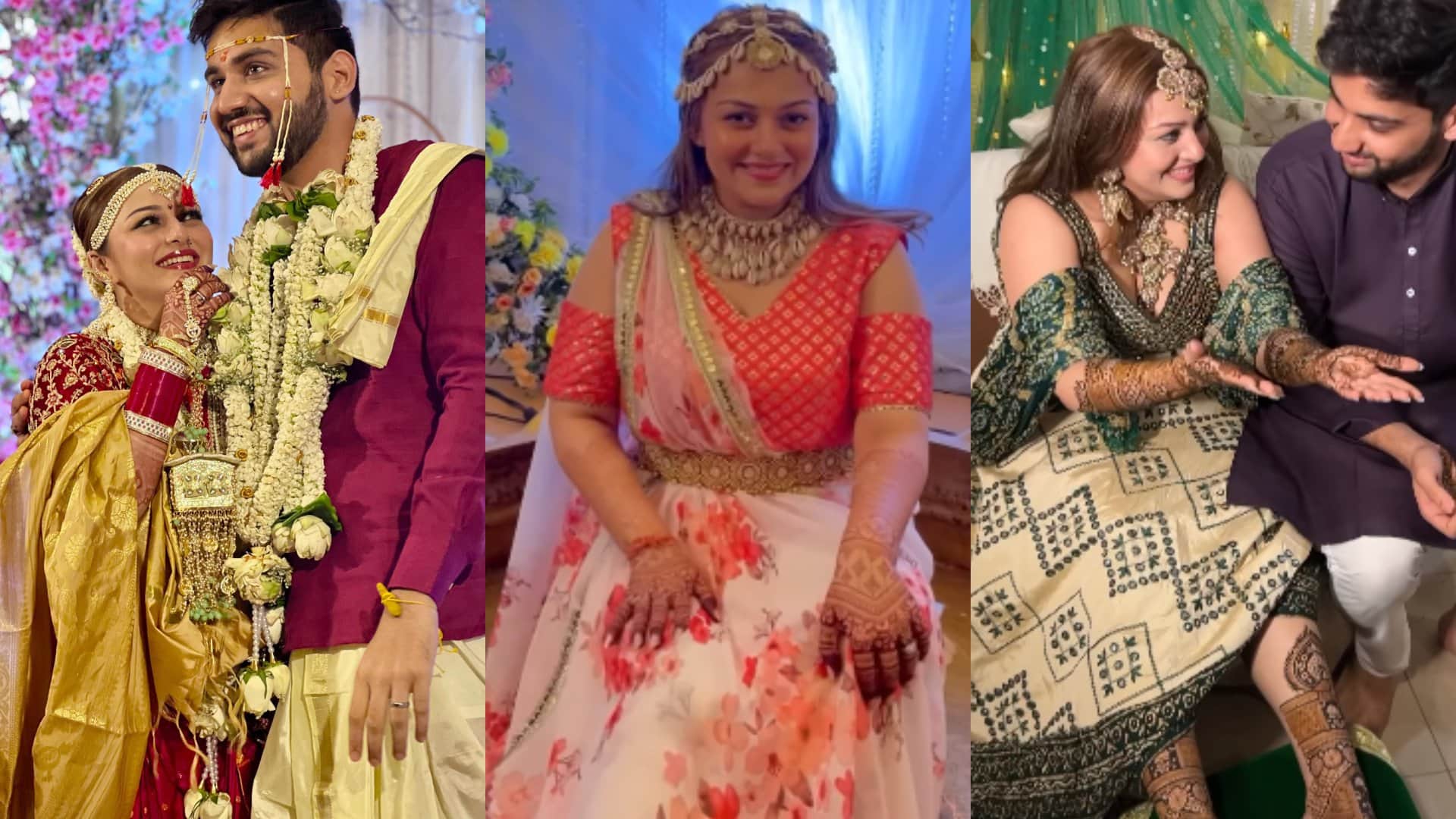 Bridal Look Of Actress ishqbaaz fame surbhi chandna neha laxmi iyer shrenu parikh