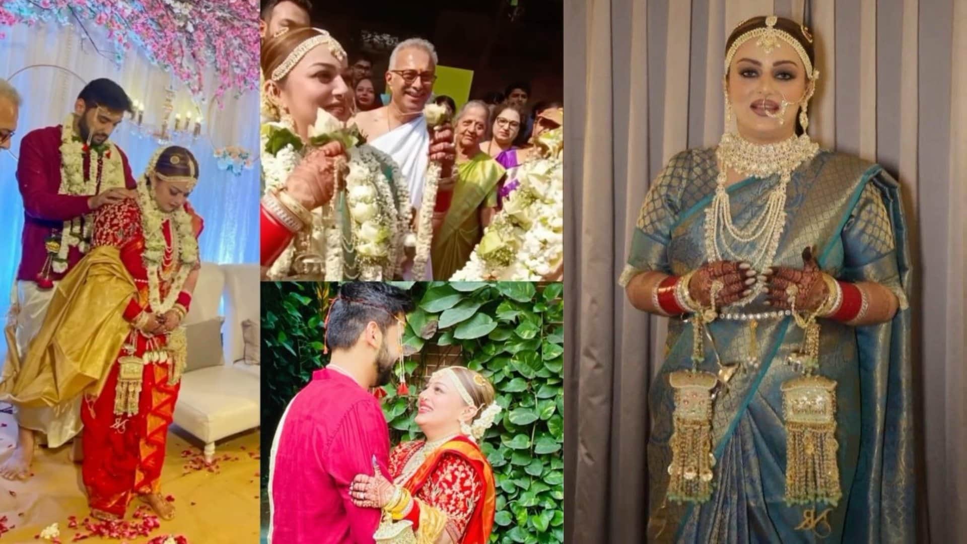 Bridal Look Of Actress ishqbaaz fame surbhi chandna neha laxmi iyer shrenu parikh