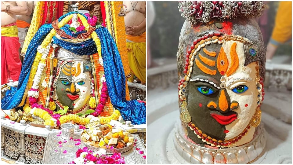 Baba Mahakal dressed as Lord Shiva and Shri Krishna Vijender Singh visited