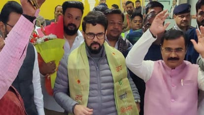 Union Minister Anurag Thakur attacked India Alliance and Rahul Gandhi in Varanasi