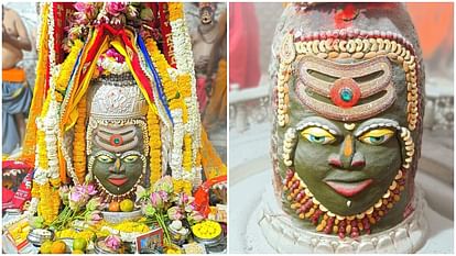 Baba Mahakal decorated with lotus flowers in Bhasma Aarti Ujjain News