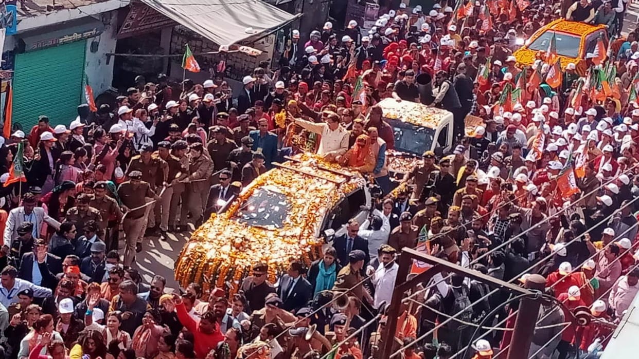 CM Dhami mega road show in Dehradun sashakt nari samridh nari celebration on Women's Day many routes changed