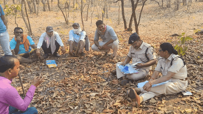 घटना स्थल पर पहुंची पुलिस
