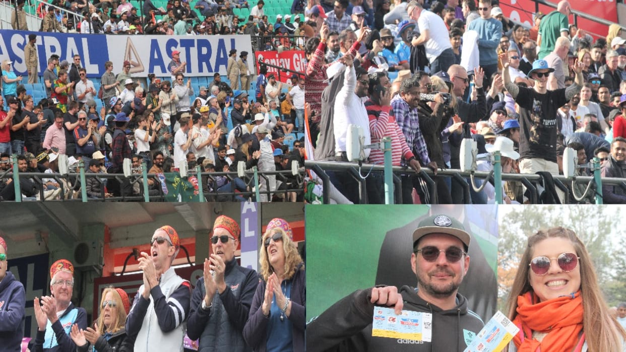 Dharamshala: Foreign tourists admired the stadium, praised it a lot during the match, took a lot of selfies
