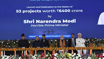 PM modi rally Srinagar: LG manoj sinha Emphasises jammu kashmir Kashmir Transformation to Prosperity