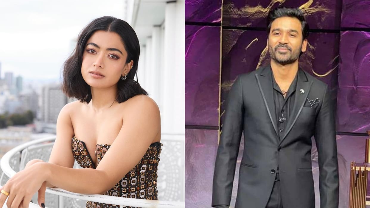 Dhanush Rashmika seen together in Sekhar Kammula film First look and title will released on Maha Shivaratri