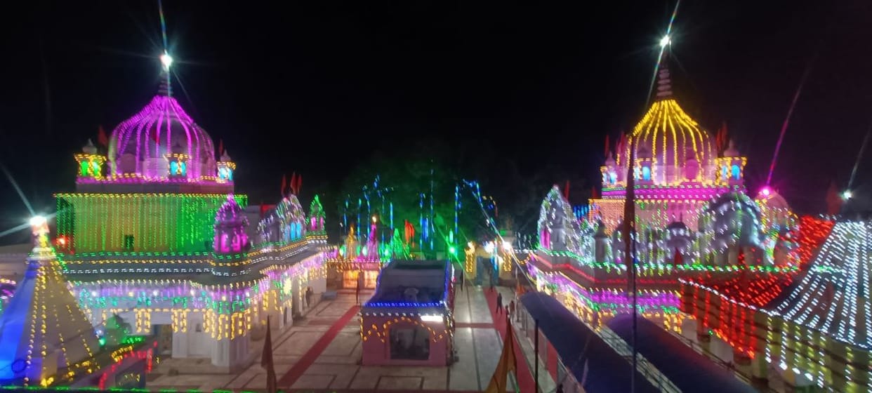 Damoh: Jageshwarnath temple decorated like a bride, preparations for Shiva Parvati marriage complete