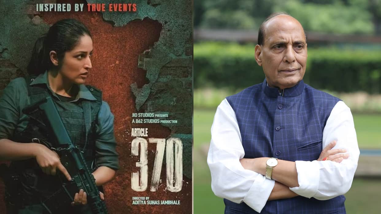 Defence minister Rajnath Singh praises yami gautam Article 370 says film based on fact not Propaganda must see