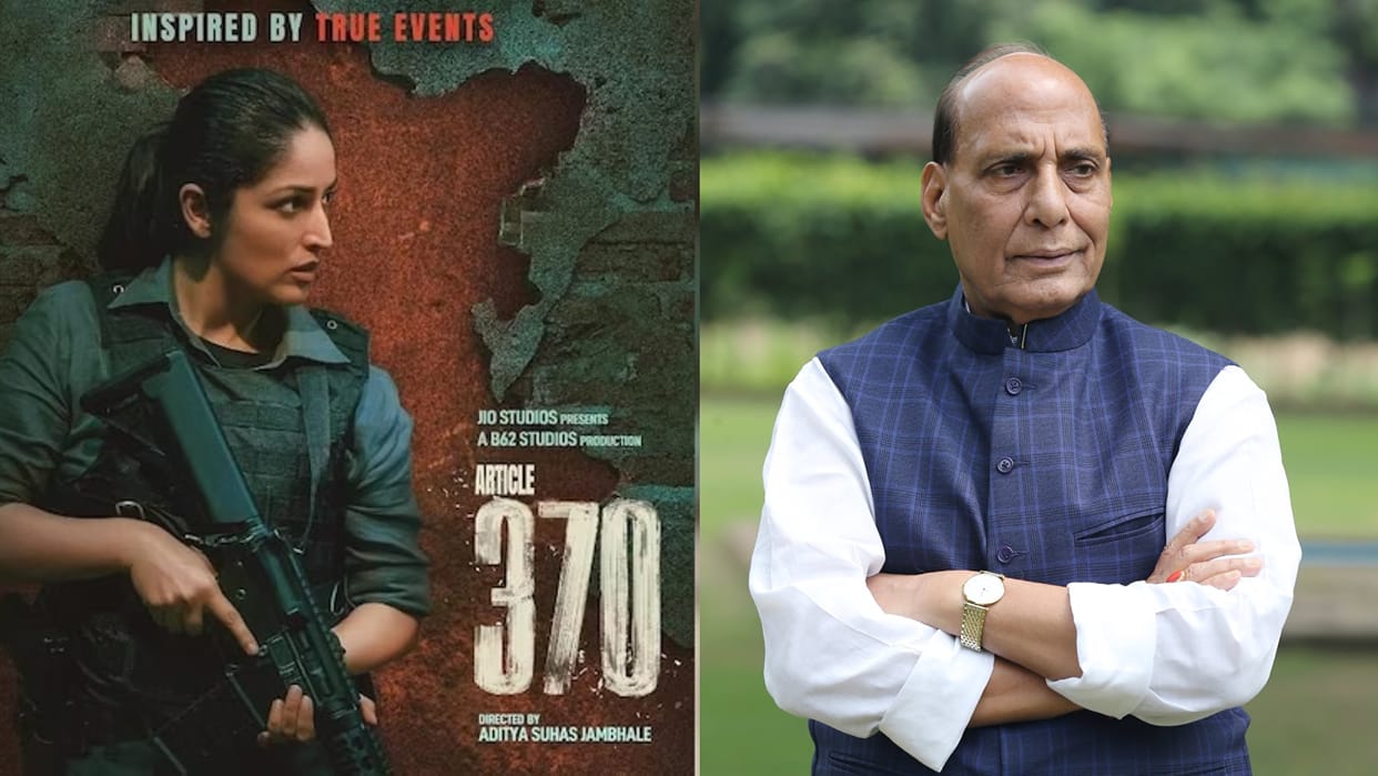 Defence minister Rajnath Singh praises yami gautam Article 370 says film based on fact not Propaganda must see