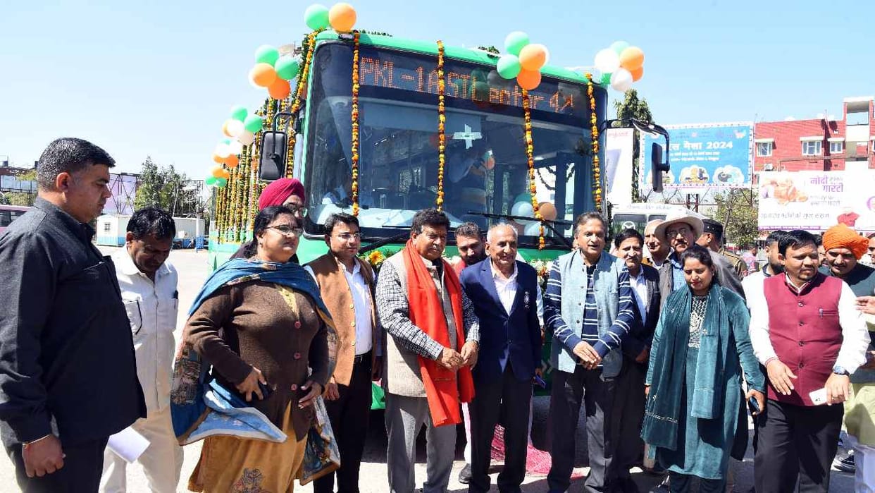 Panchkula got the gift of electric buses