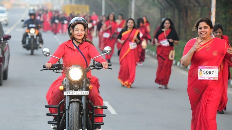 Saree Run in Chandigarh