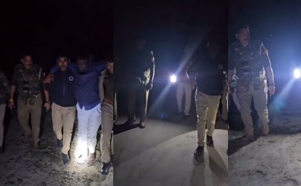 The criminal was shot in the encounter, three arrested, both were planning to carry out the incident