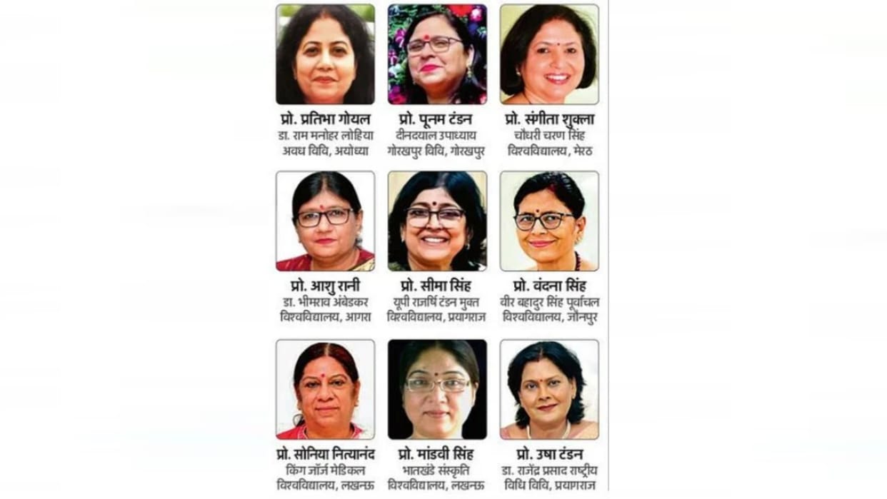 For the first time after independence, women vice-chancellors in nine state universities simultaneously in UP
