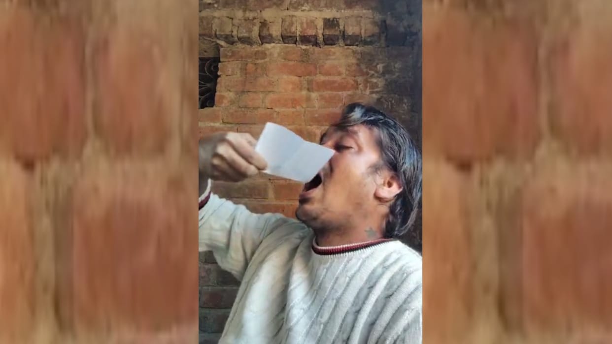 A man consumed poison in Sadatganj in Lucknow.