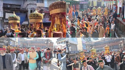 Mandi Mahashivratri Festival: देव ध्वनियों से सरावोर माहौल में निकाली छोटी जलेब, बाबा भूतनाथ को दिया न्योता International Mahashivratri Festival: Chhoti Jaleb taken out in an atmosphere filled with divine sounds, Baba