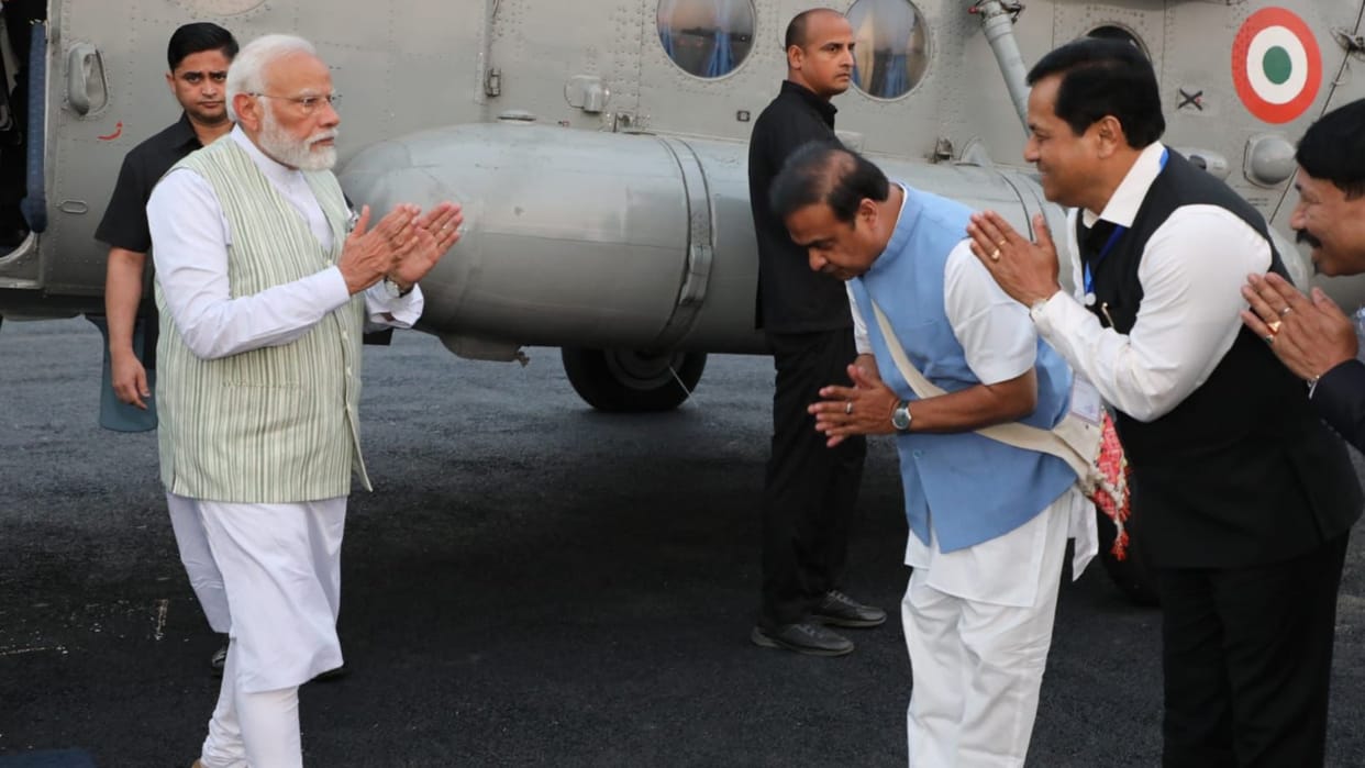 PM Narendra Modi two days visit assam updates