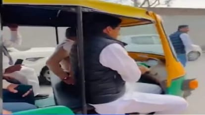 Lok Sabha Elections, Deependra Hooda travelled in auto in Rohtak, Ate Golgappa in Jhajjar