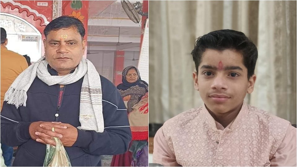 Electricity Corporation's JE and his son died in a road accident hit by a container
