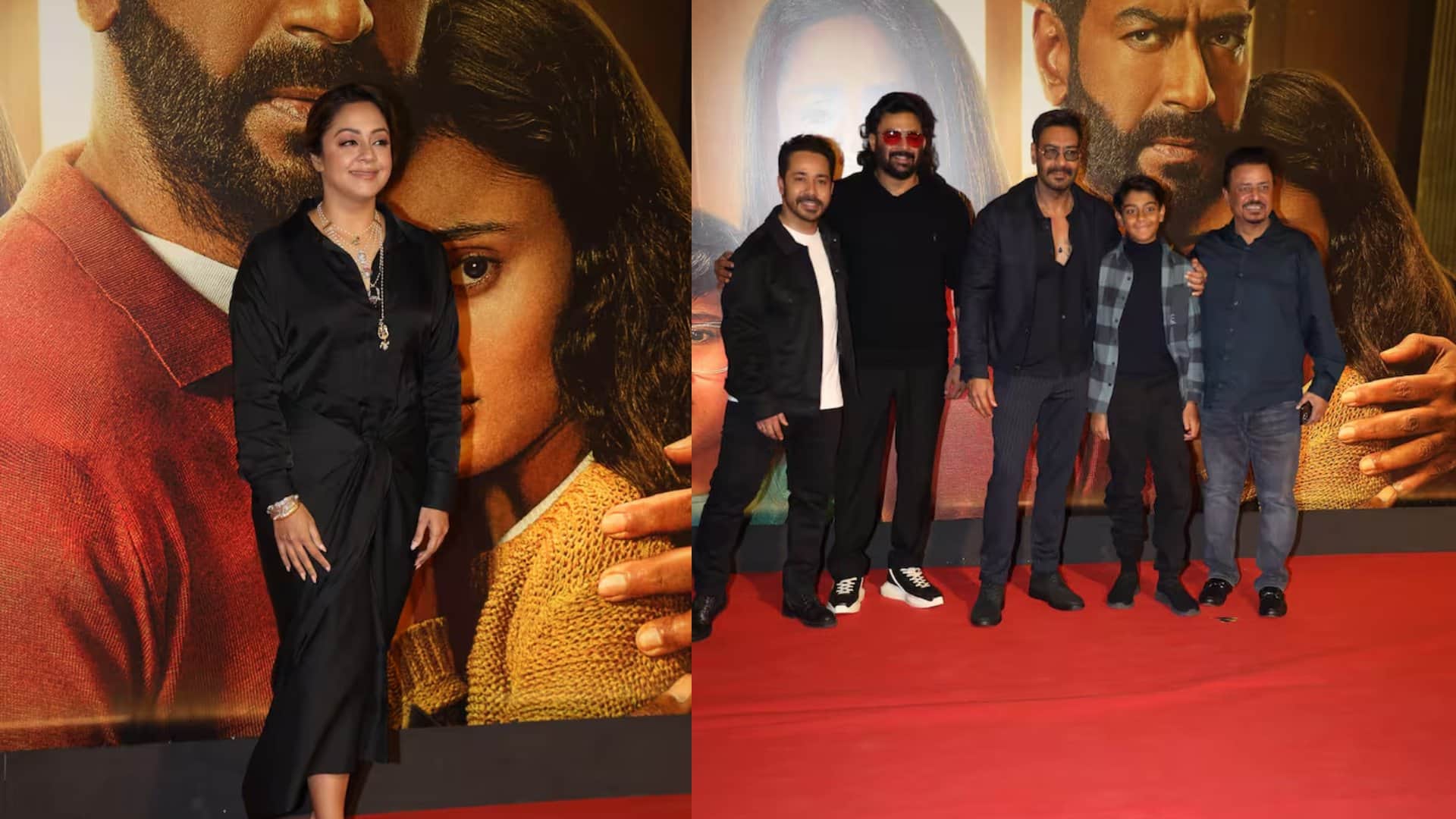 Shaitaan Screening ajay devgn yug jyothika suriya R Madhavan kartik aaryan Rajkumar Hirani Jaideep Ahlawat