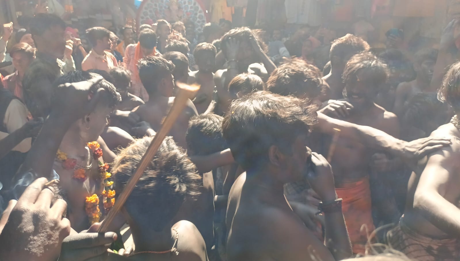 Maha Shivratri 2024 Lord Shiva Barat in Haridwar Huge Crowd of devotees dance on DJ photos.