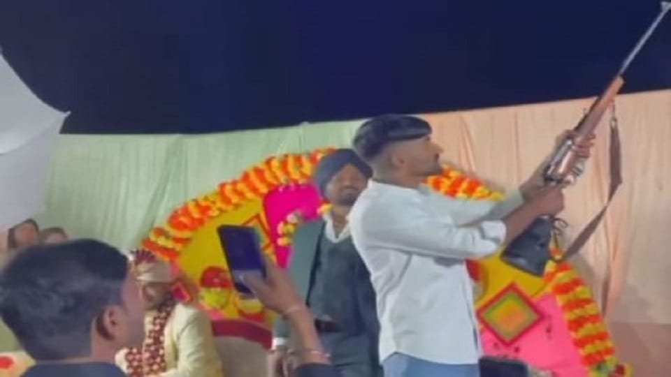 Firing on stage in front of bride and groom video goes viral