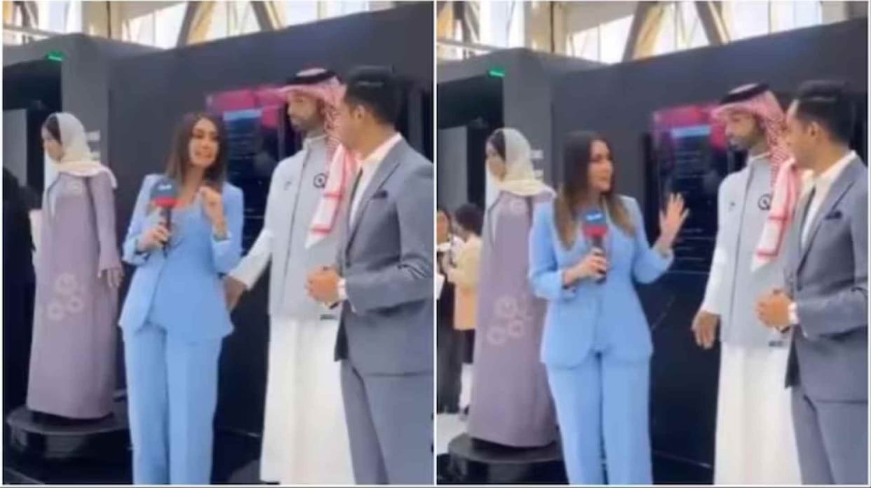 Saudi Arabia’s first male robot harass a female reporter, Video divides Internet
