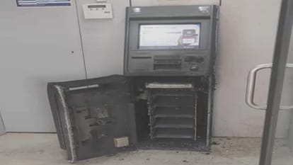 Motihari Two ATM machines were stolen within an hour police busy in locating thieves