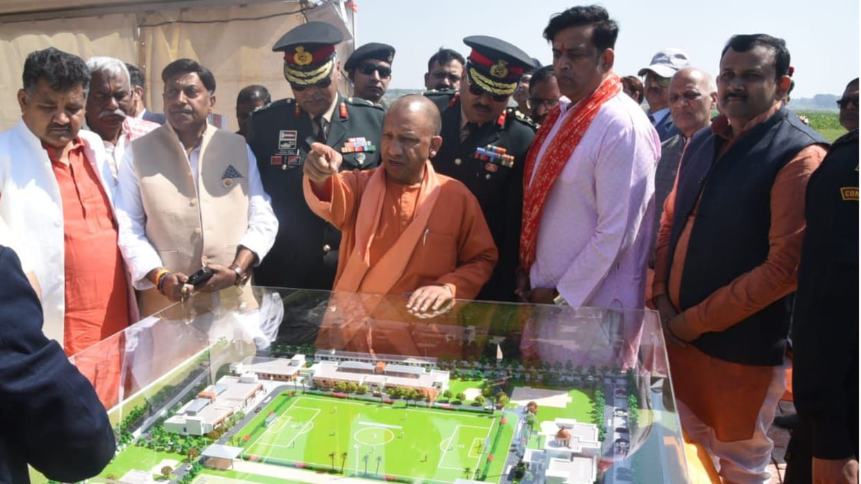 CM Yogi laid the foundation stone of NCC Training Academy in Gorakhpur