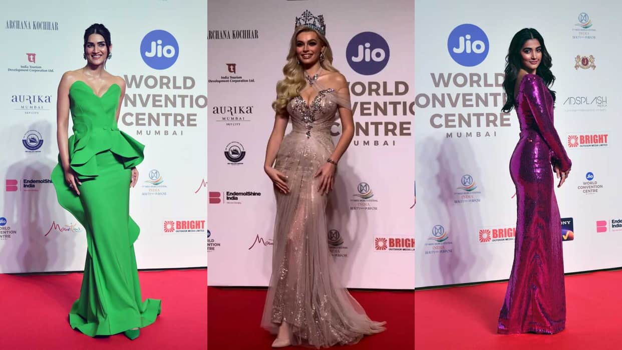 Stars arrived to enjoy Miss World 2024 competition Kriti Sanon Pooja Hegde spread magic on red carpet