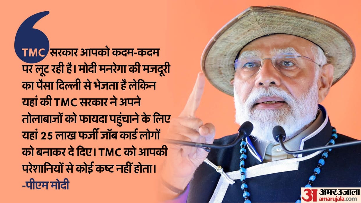 PM Narendra Modi unveils projects worth over Rs 4,500 crore in northern West Bengal