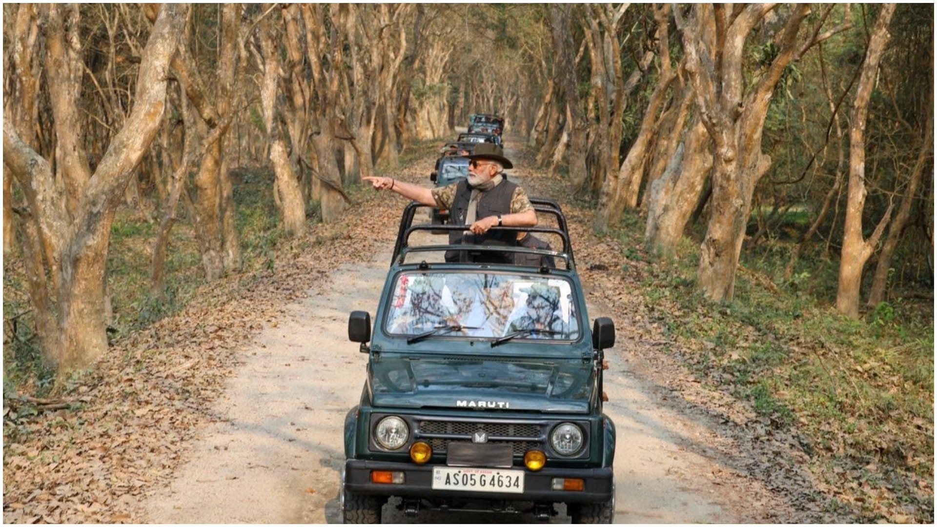 PM Narendra Modi Kaziranga National Park Jungle Safari in Assam Viral Photos news and updates