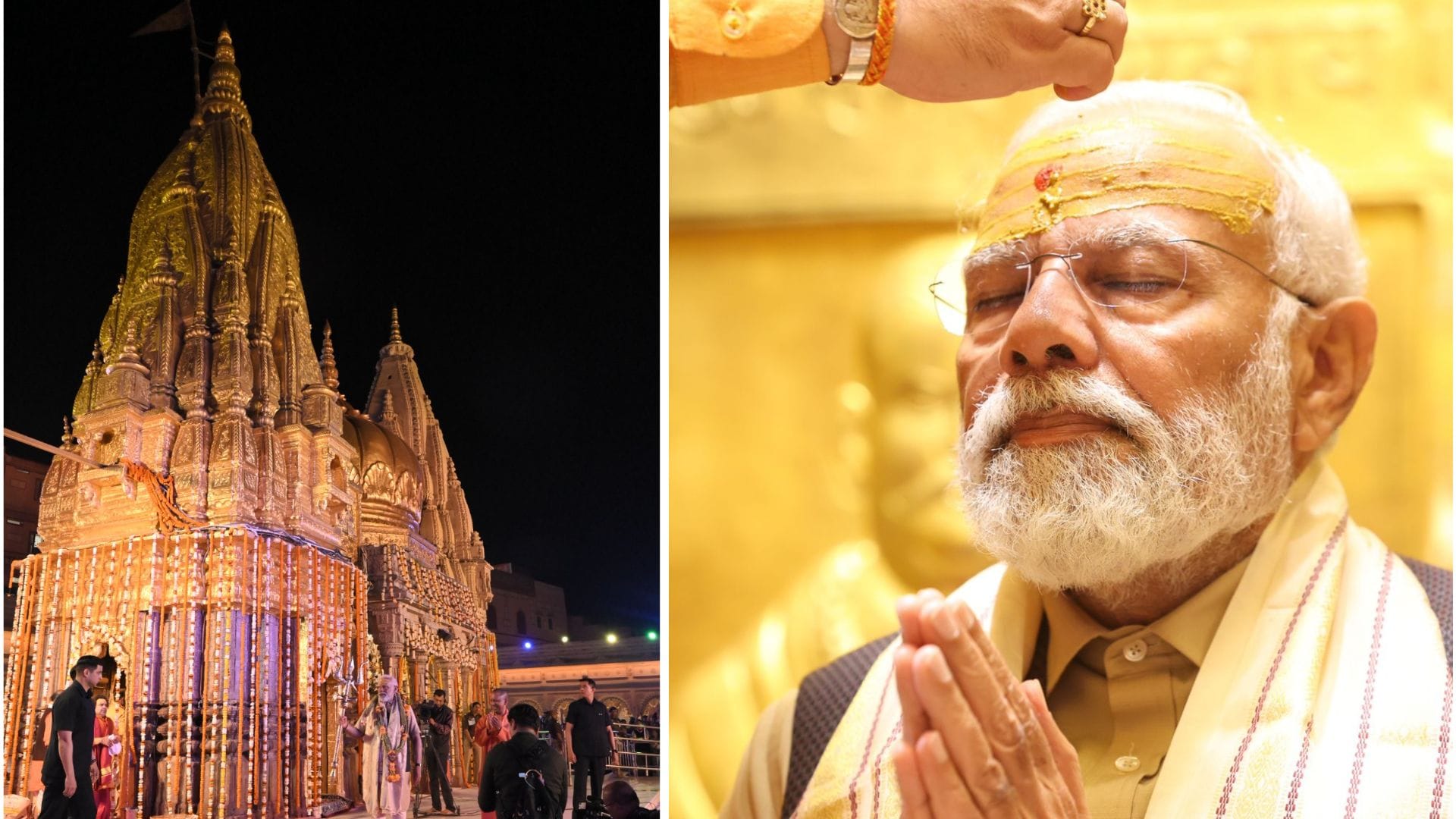 PM Modi visited Baba Vishwanath dham in varanasi sought blessings for victory