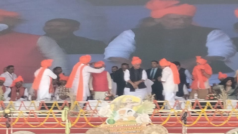Rajnath Singh in Raipur News Defense Minister Attend Chhattisgarh Kisan Mahakumbh