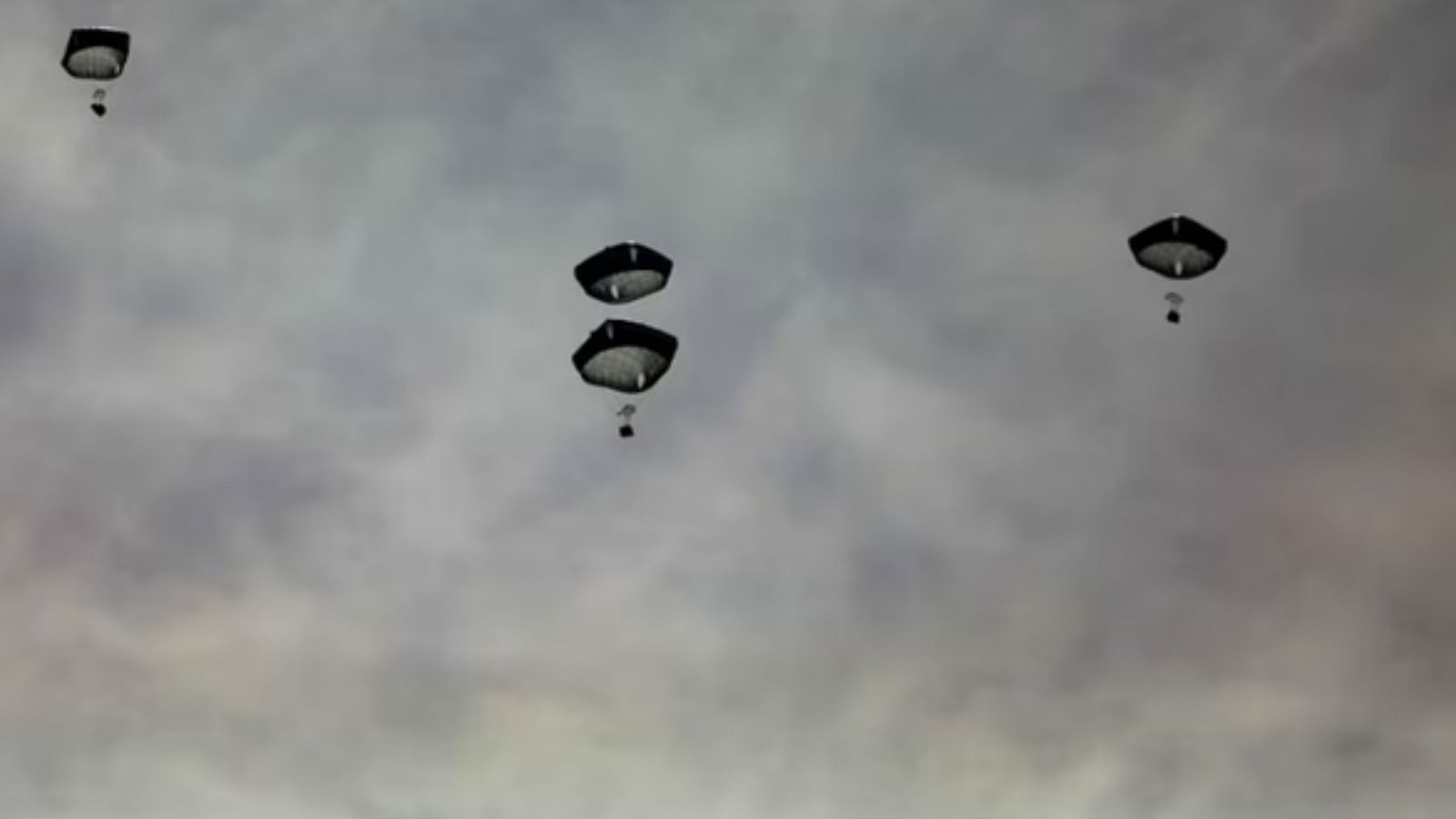 Parachutes Failed To Open Airdropping Humanitarian Aid In Gaza Parcel Fell Several Killed