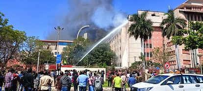 Fire broke out in Madhya Pradesh Vallabh Bhavan Bhopal  MP Ministry Building