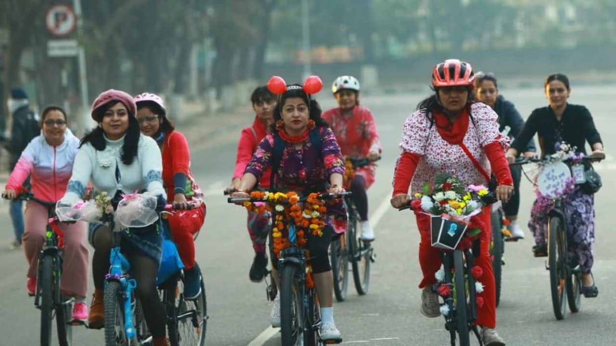 Cyclegiri organized a special ride in Chandigarh