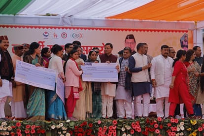 Uttarakhand News CM Pushkar singh dhami Road Show in Kotdwar and public meeting