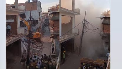 Ruckus in Akbarpur on demolition of illigal construction in Lucknow.