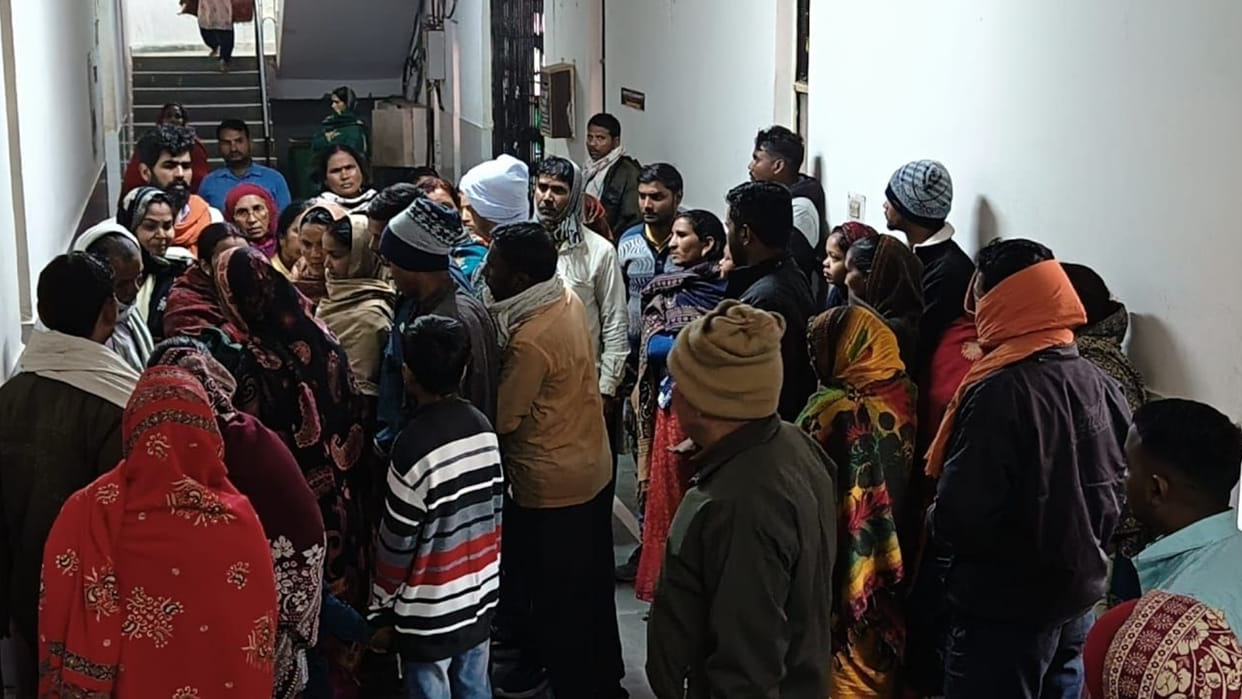 Family members created ruckus in the district hospital over the death of a newborn in Maharajganj.