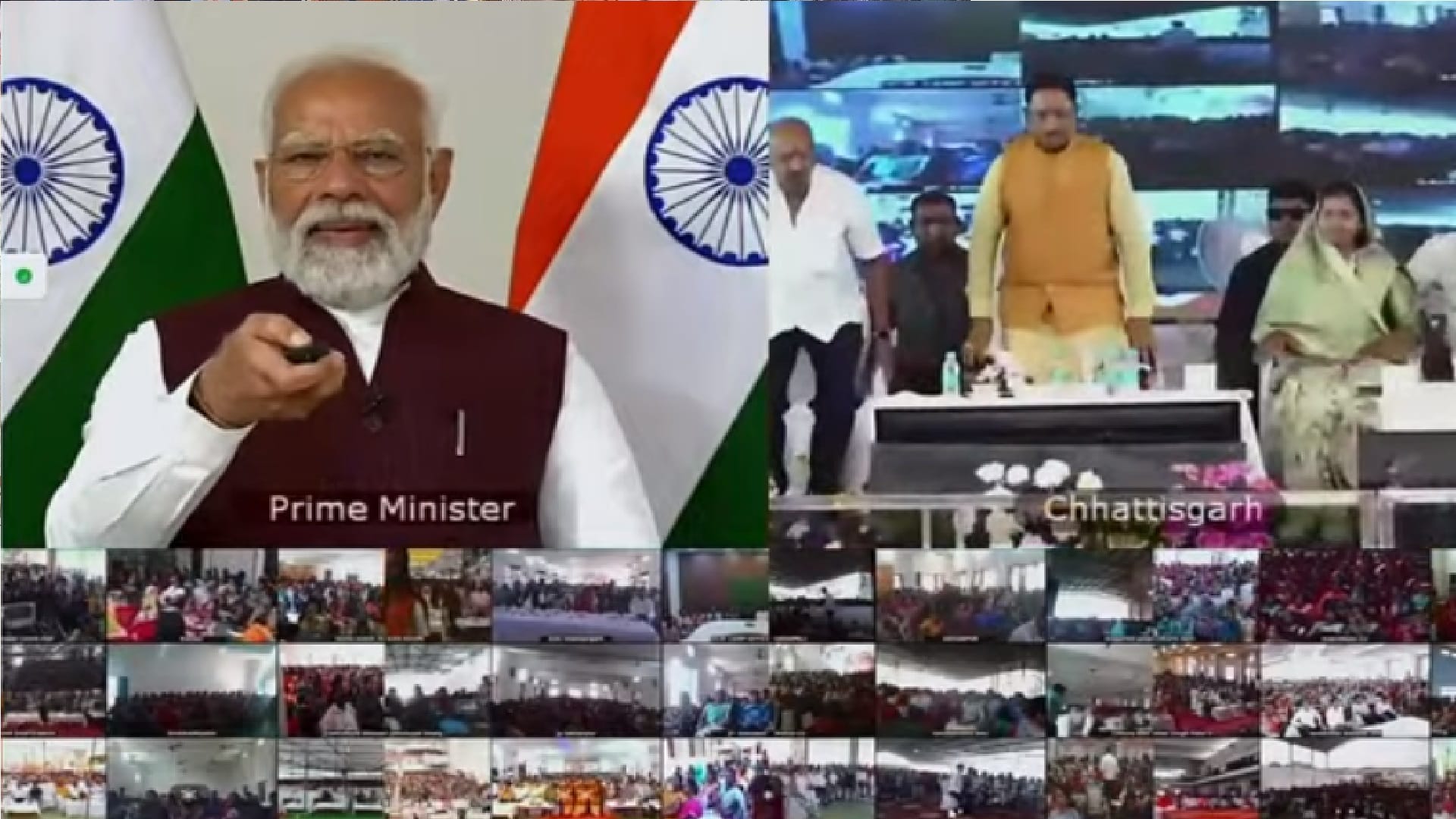 पीएम नरेंद्र मोदी ने बटन दबाकर जारी की महतारी वंदन योजना की पहली किस्त