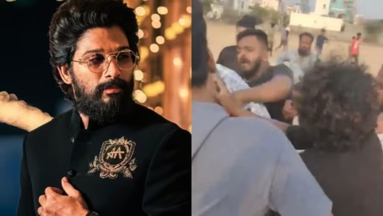 Allu Arjun fans trash man in Bengaluru ask him to chant actors name police responds video goes viral