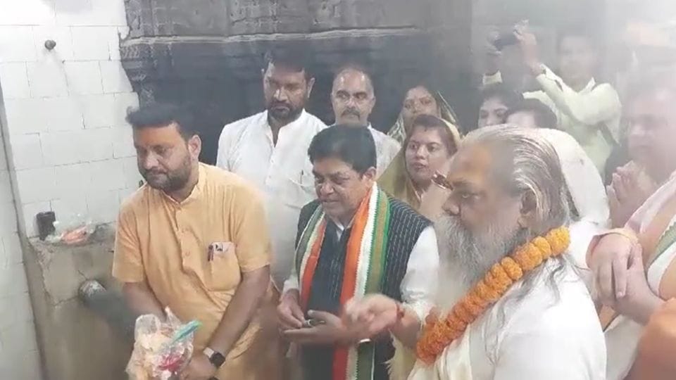 Janjgir Champa Lok Sabha candidate Dr. Shiv Kumar Dahria visit Shivrinarayan