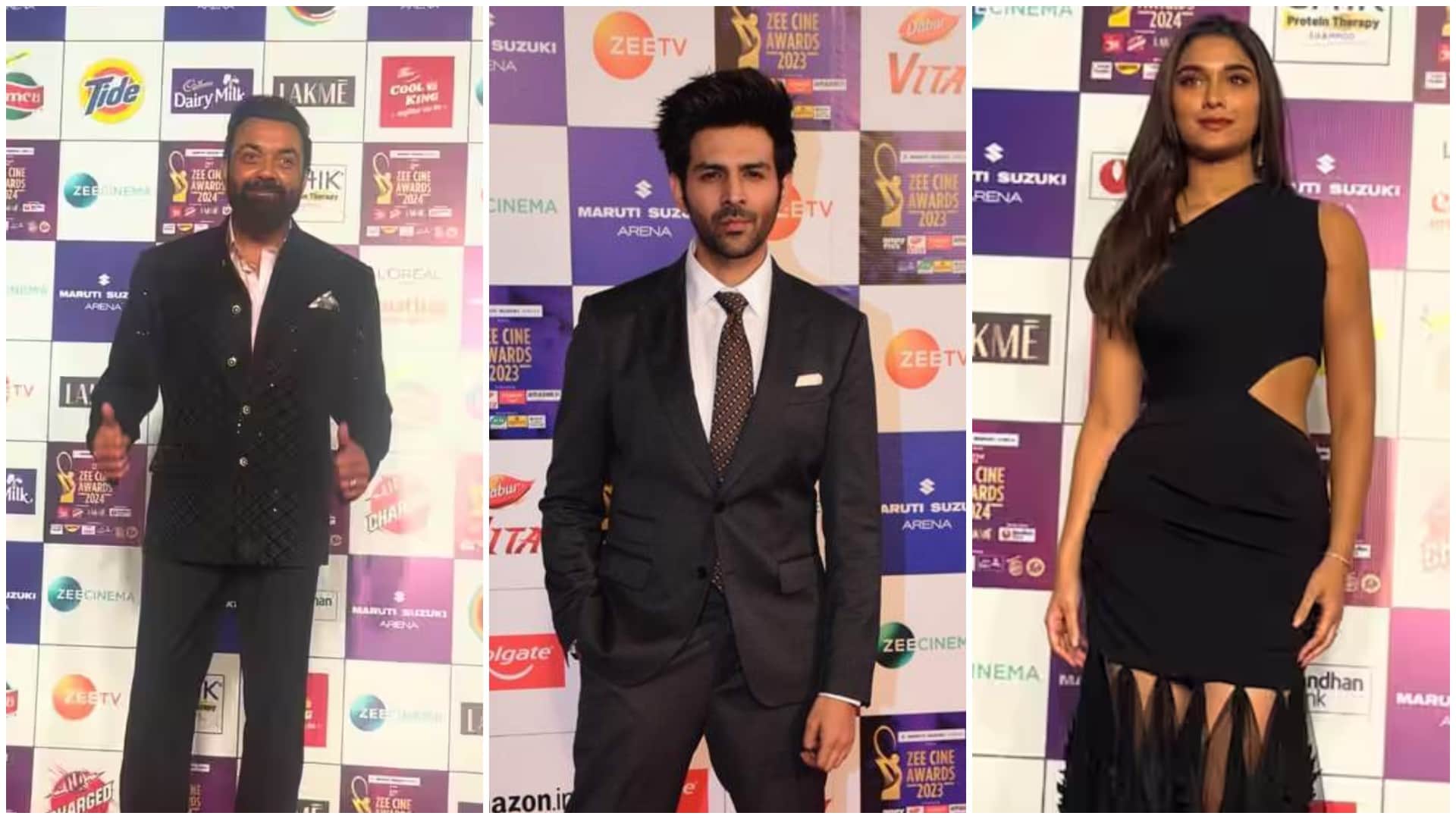 Zee Cine Awards 2024: Shah Rukh Khan Win Best Actor Award Kartik Aaryan Bobby Deol and Other Celebs Spotted