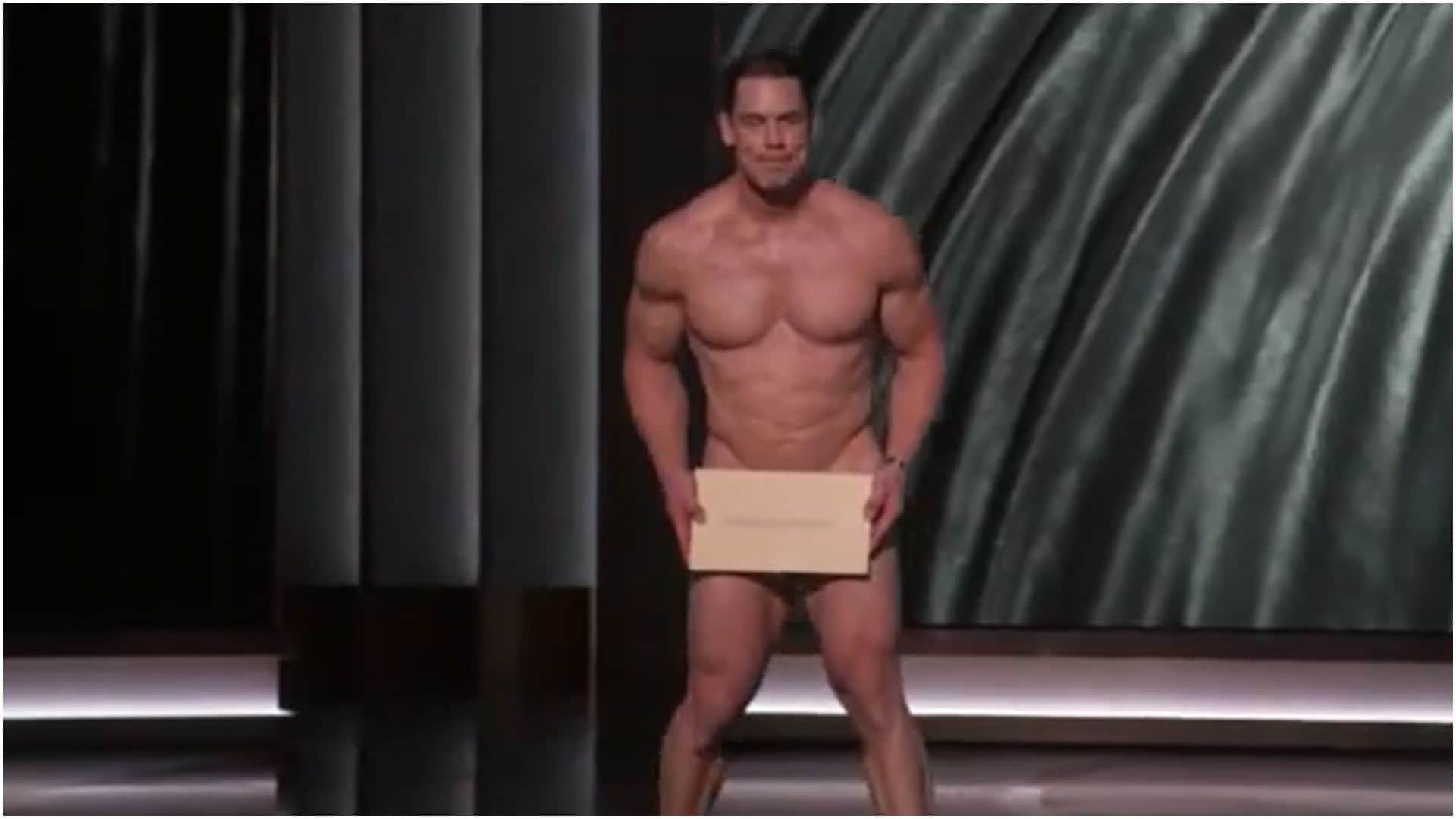 Oscar Awards 2024: Host Jimmy Kimmel comic style during 96th Oscars Awards John Cena removed clothes
