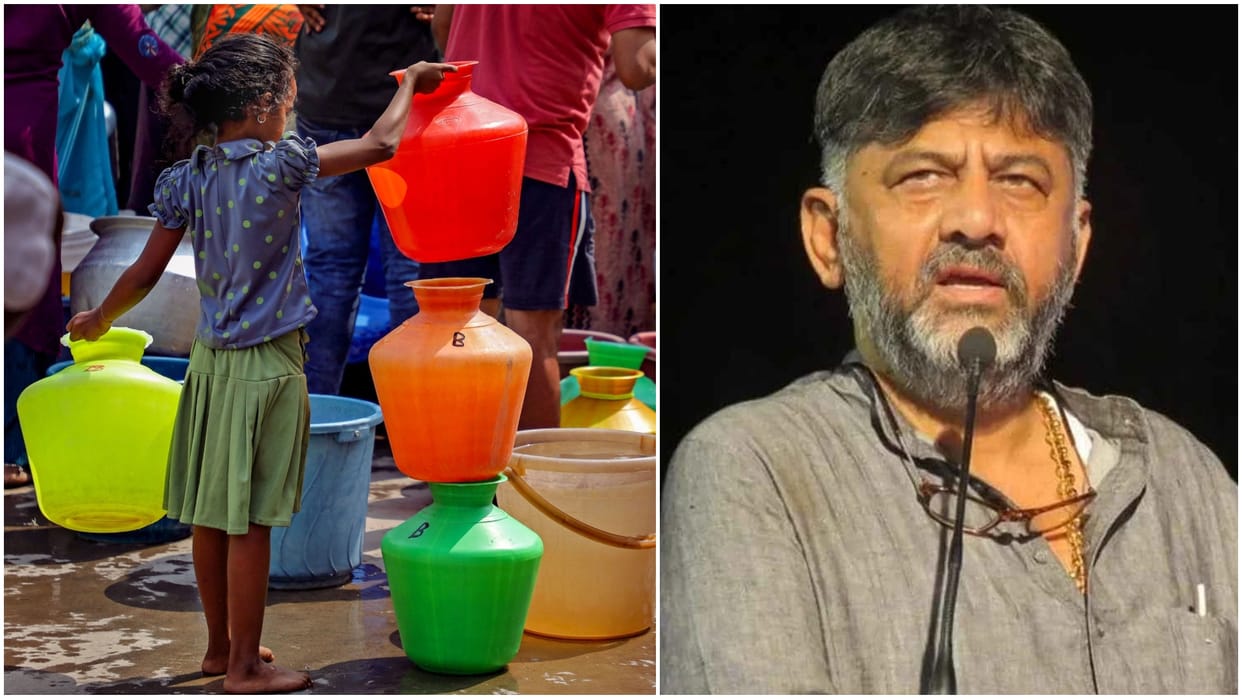 Bengaluru water Crisis: DK Shivakumar says BJP is playing, borewells have stopped functioning