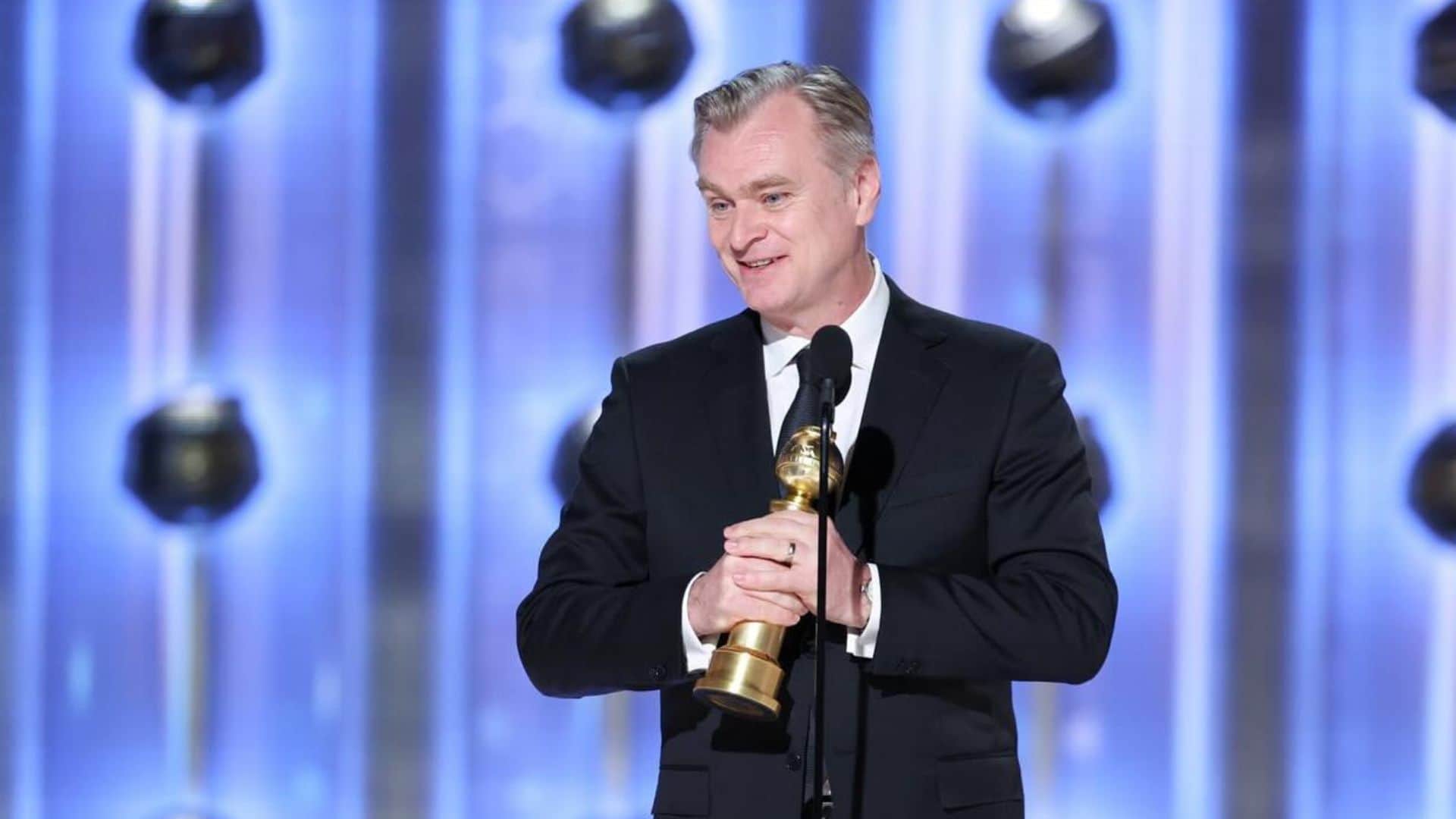 Christopher won the first Oscar for Oppenheimer director gave this reaction after winning the award
