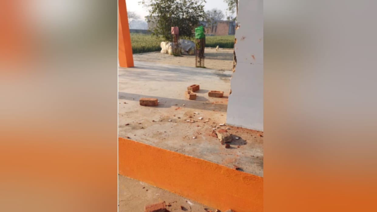 Wall of religious place broken in Kithore of Meerut, attempt to spoil atmosphere